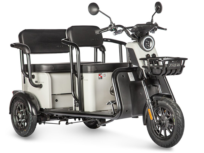 Электротрицикл Wanshida LC300 60V 1000Вт (серый)